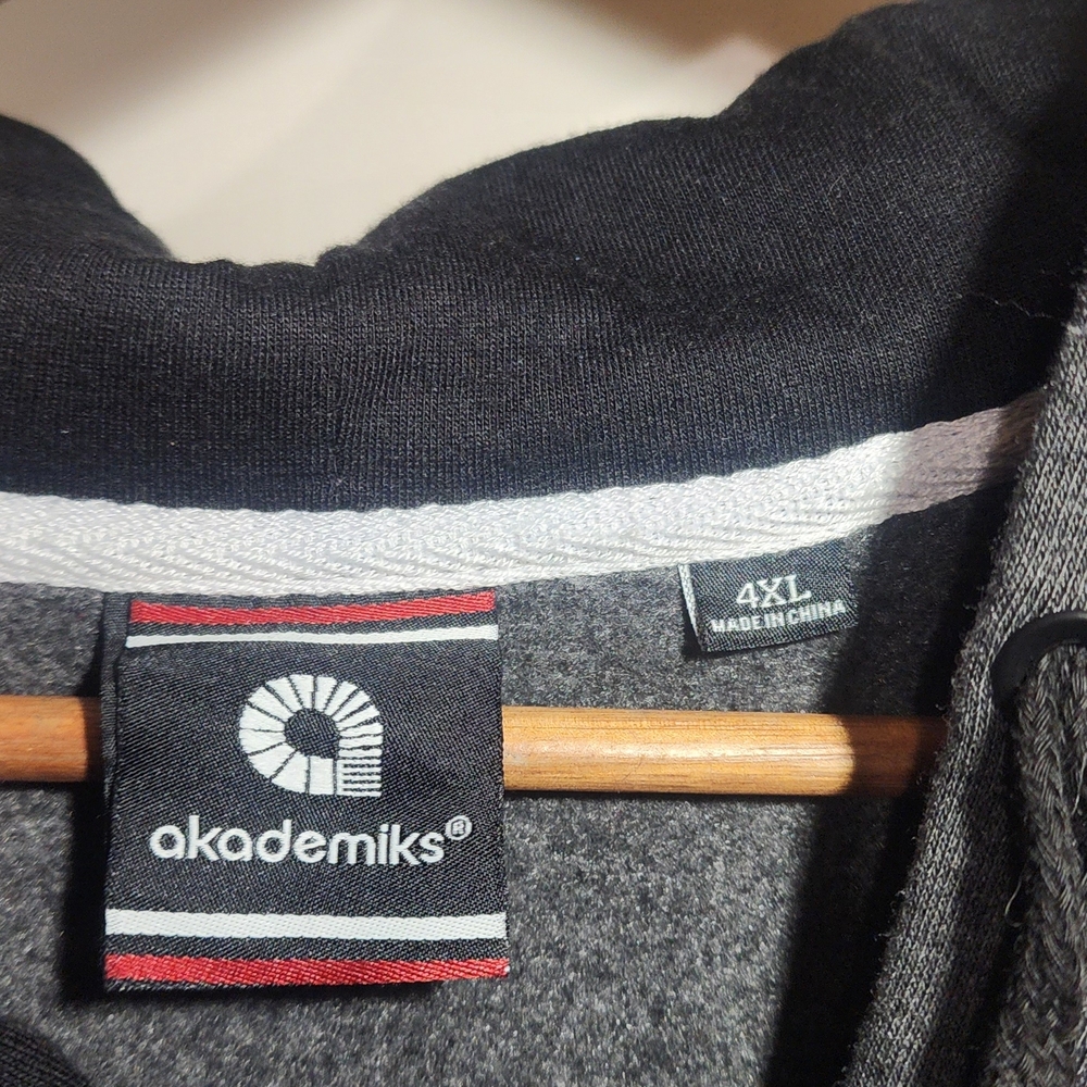 Akademiks Dark Gray Zip-Up Sweater - Picture 3 of 5